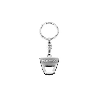 Metalen sleutelhanger met Dacia-logo foto 1