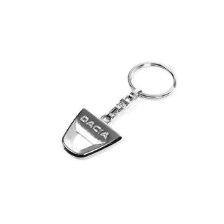 Metalen sleutelhanger met Dacia-logo foto 2