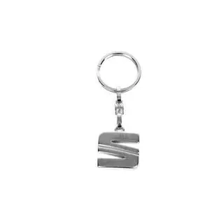 Metalen sleutelhanger met Seat-logo foto 1