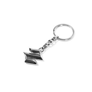 Metalen sleutelhanger met Suzuki-logo foto 3