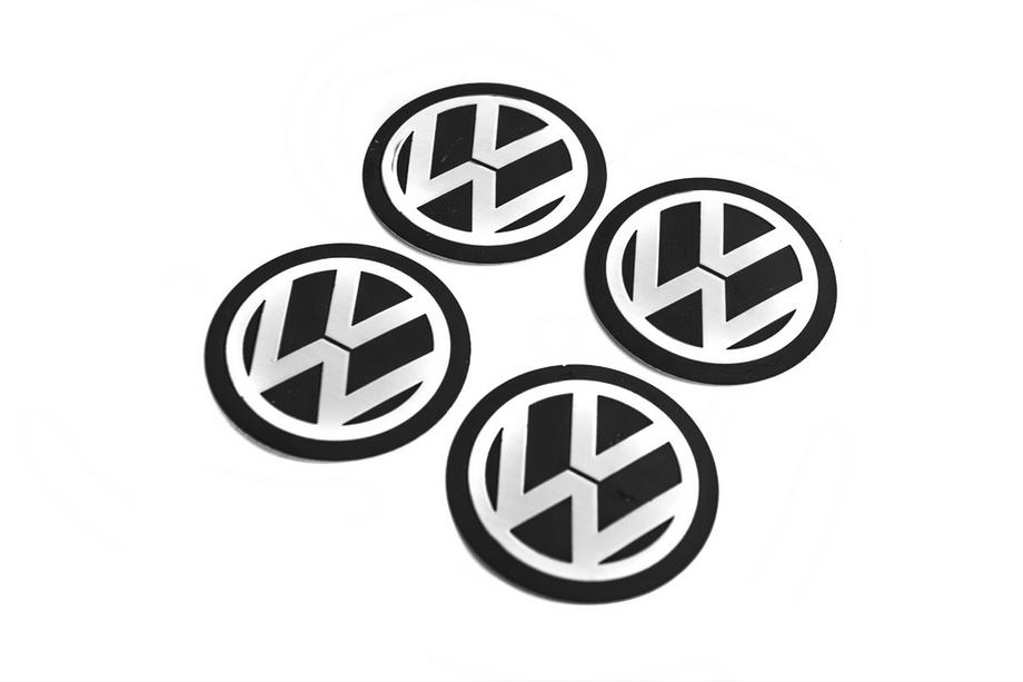Volkswagen Stickers voor naafkapjes 90 mm (4 stuks) Image
