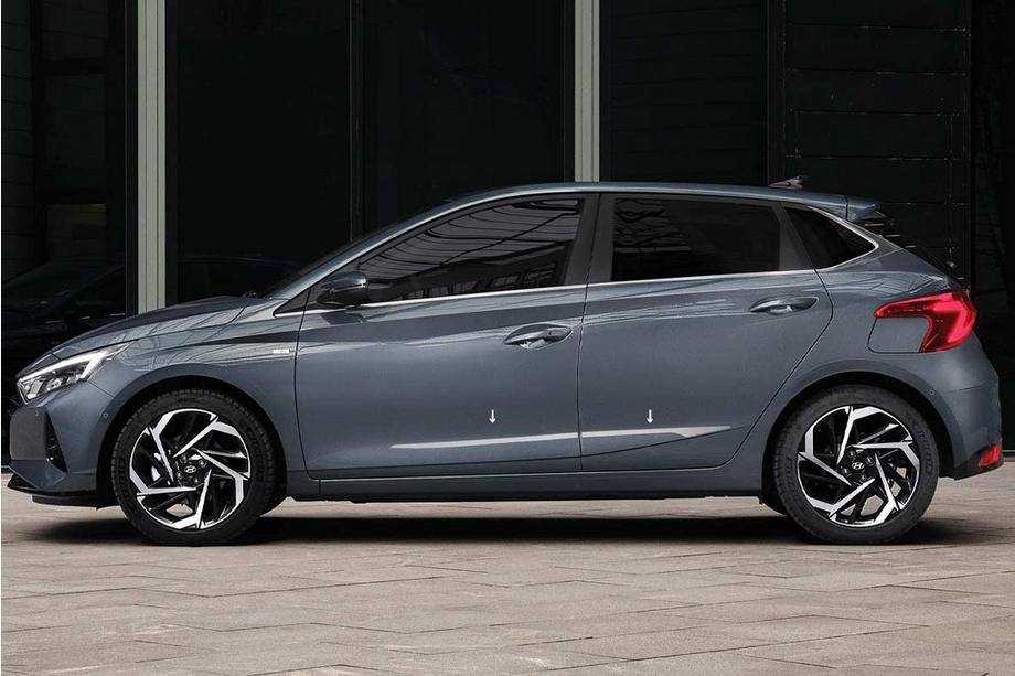 Hyundai I-20 2020– OmsaLine deurlijsten (4 stuks, RVS) Image