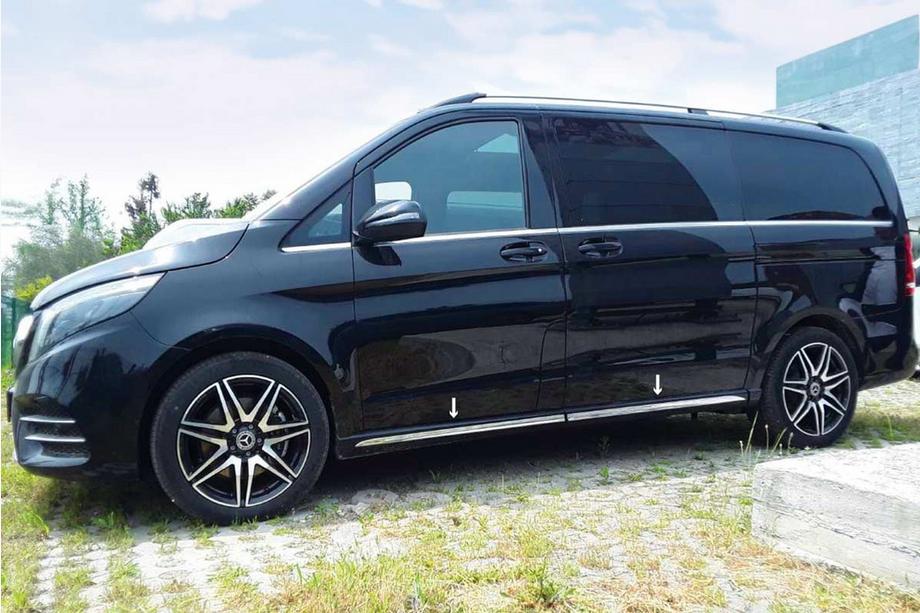 Mercedes Vito/V-klasse W447 2014– RVS dorpellijsten (4 st.) Image