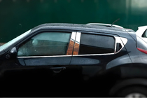 Nissan Juke 2010–2019 Omsa Line deurstijl sierlijsten (6 stuks, RVS) foto 1
