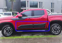 Volkswagen Amarok 2022– Deurstrips EuroCap (6 stuks, ABS) foto 1
