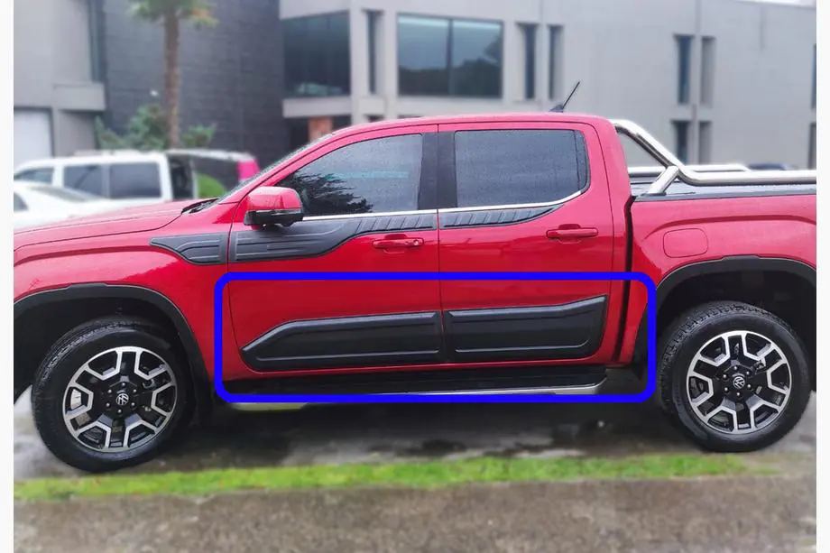 Volkswagen Amarok 2022– Deurstrips EuroCap (6 stuks, ABS) Image