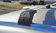 BMW X3 F25 2011–2018 Dwarsdragers voor geïntegreerde dakrails, afsluitbaar Skybar V2 (2 stuks) tot 120 cm, zwart foto 2