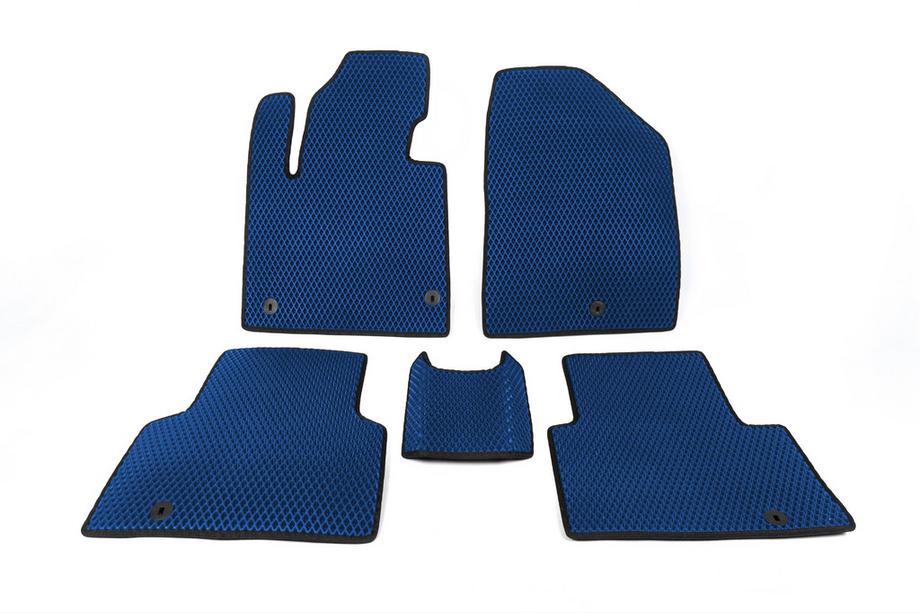 Hyundai Santa Fe 3 2012–2018 EVA automatten voor 5 zitplaatsen (blauw) Image