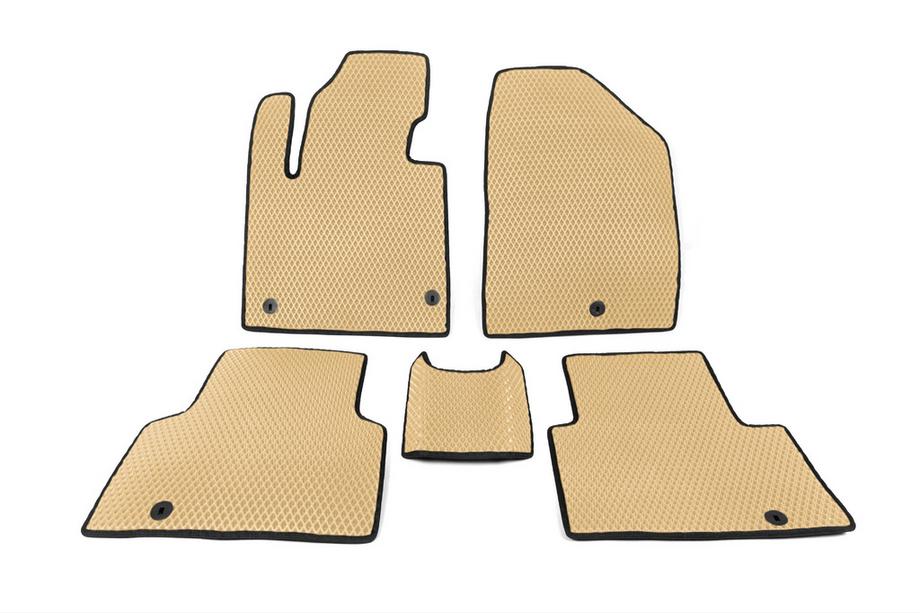 Hyundai Santa Fe 3 2012–2018 Automatten voor 5 zitplaatsen (EVA, beige) Image