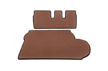 Mitsubishi Outlander 2006–2012 Bagageruimatte (EVA, bruin) 7-zits Met subwoofer foto 1