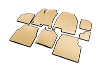 Nissan Qashqai 2010–2014 EVA interieumatten voor +2 (3 rijen, beige) foto 2