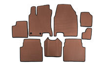 Nissan Qashqai 2007–2010 EVA automatten voor +2 (3 rijen, bruin) foto 1