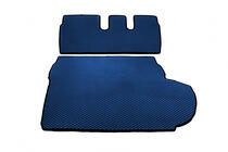 Peugeot 4007 2007–2013 Kofferbakmat (EVA, blauw) 7-zits Zonder subwoofer foto 2
