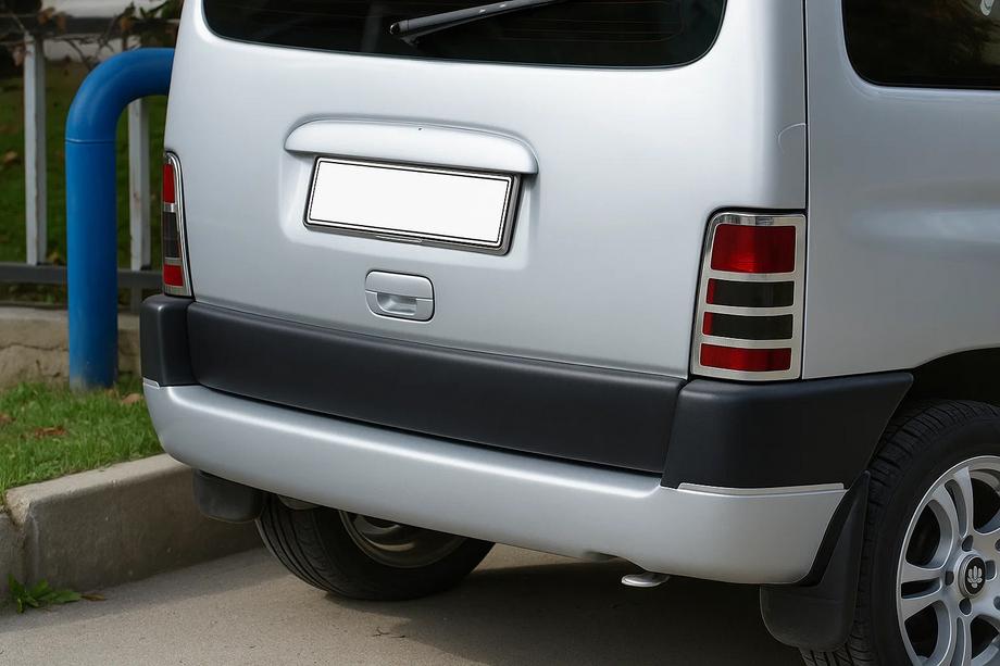 Peugeot Partner 1996–2008 RVS sierlijsten voor remlichten (2 stuks) Carmos - Turks staal Image