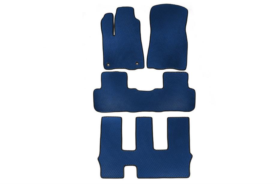 Toyota Highlander 2013–2019 EVA automatten (3 rijen, blauw) Image