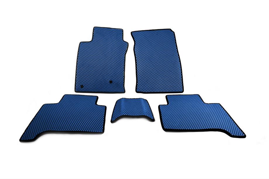 Toyota Land Cruiser Prado 120 2002–2009 EVA vloermatten (2 rijen, blauw) Image