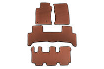Toyota Land Cruiser Prado 120 2002–2009 EVA automatten voor interieur (3 rijen, bruin) foto 1
