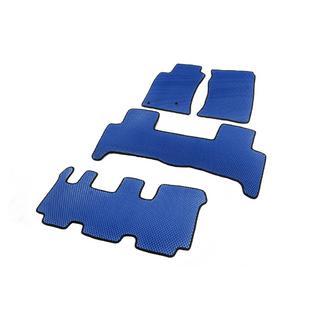 EVA automatten (3 rijen, blauw) Toyota Land Cruiser Prado 120 2002–2009 foto 2