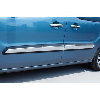 Deurstrip (set van 4, RVS) Peugeot Partner Tepee 2008–2018 foto 1