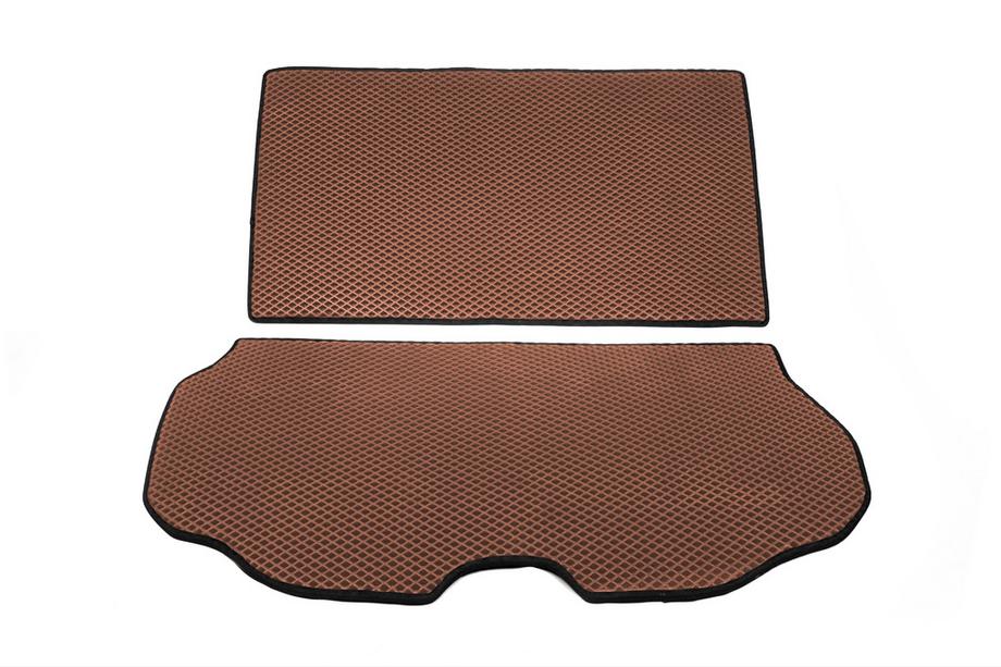 Volvo XC70 2007–2013 Kofferbakmat 2-delig (EVA, bruin) Image