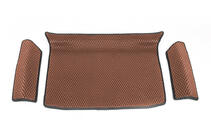 Volkswagen Sharan 2010–2023 Onderste kofferbakmat (EVA, bruin) foto 1