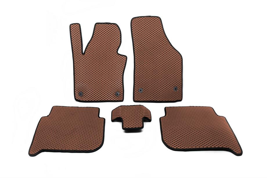 Volkswagen Touran 2010–2015 EVA automatten (bruin) Image