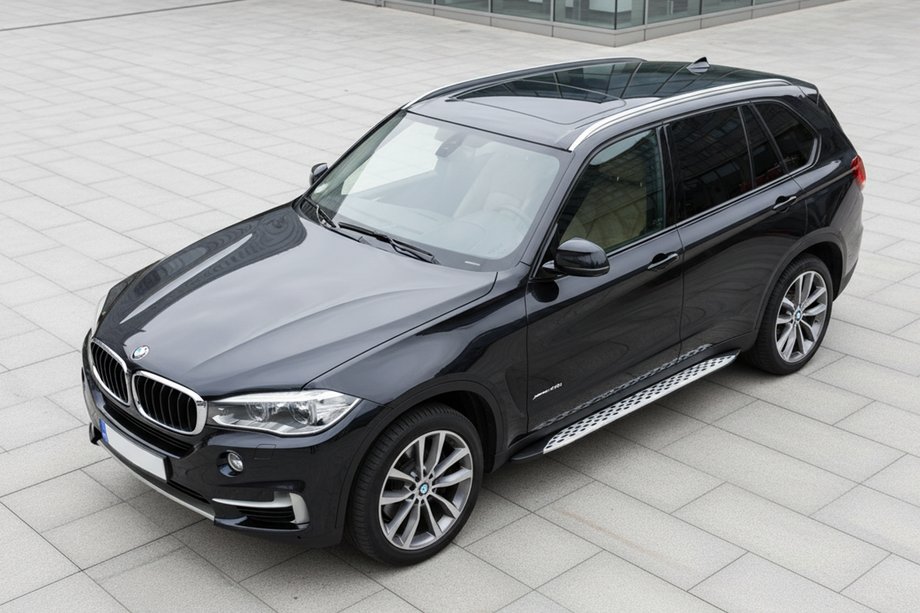 BMW X5 F15 2013–2018 Side steps Shining V1 (2 st., aluminium) Image