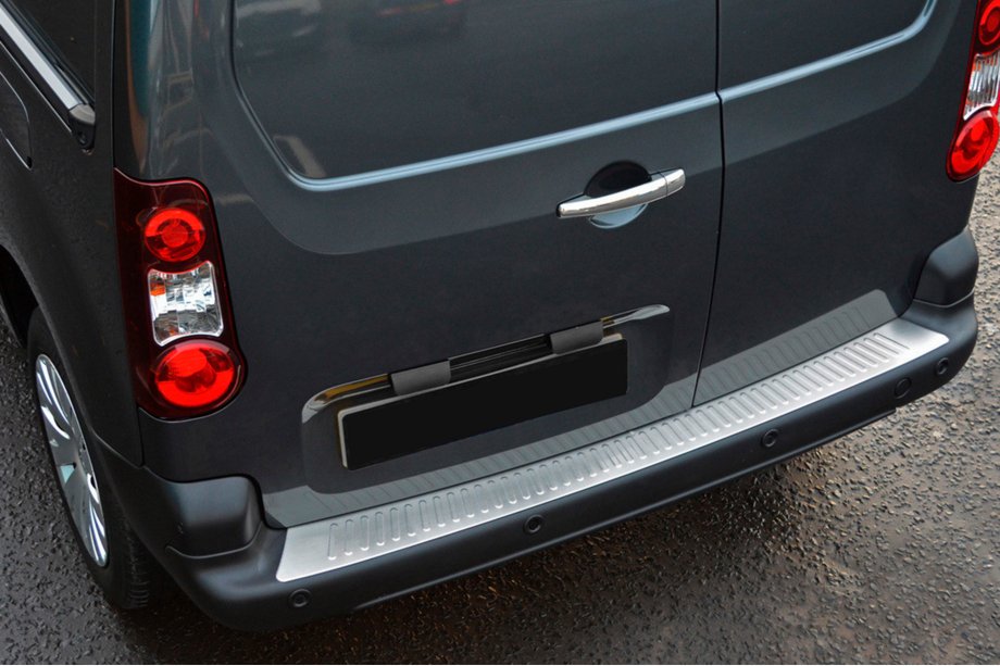 Peugeot Partner Tepee 2008–2018 OmsaLine RVS achterbumper beschermlijst Foto 1