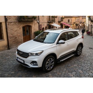 Side steps Allmond Grey (2 stuks, aluminium) Chery Tiggo 8 2017– foto 1