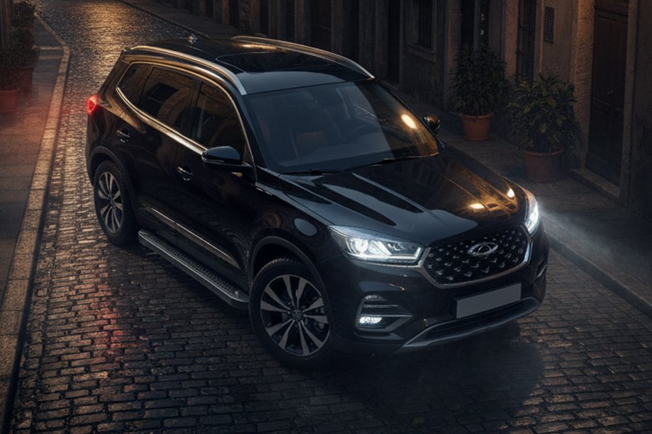 Chery Tiggo 8 2017– Allmond Black zijtreden (2 st., aluminium) Image