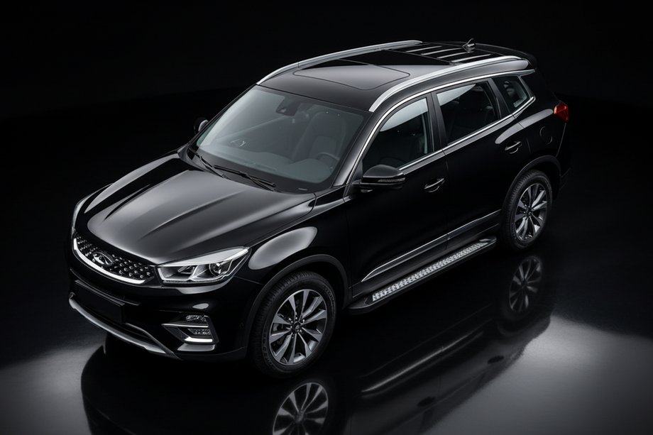 Chery Tiggo 8 2017– Side steps New Vision Black (2 stuks, aluminium) Image