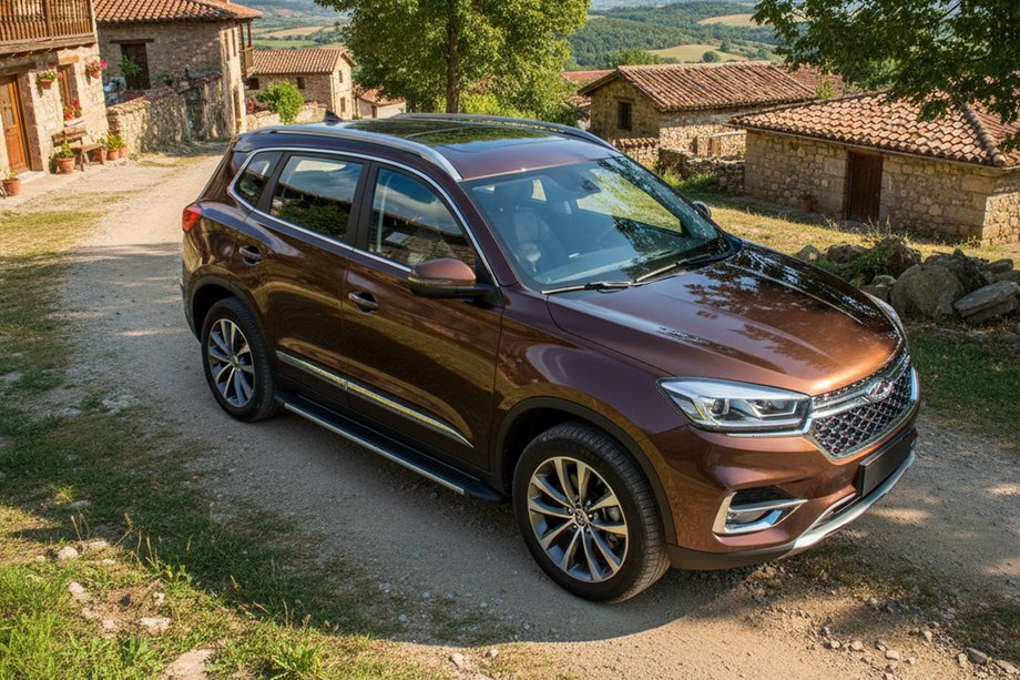 Chery Tiggo 8 2017– Side steps Maya V1 (2 stuks, aluminium) Image