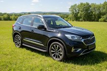 Chery Tiggo 8 2017– Side steps Tayga Black (2 stuks, aluminium) foto 1