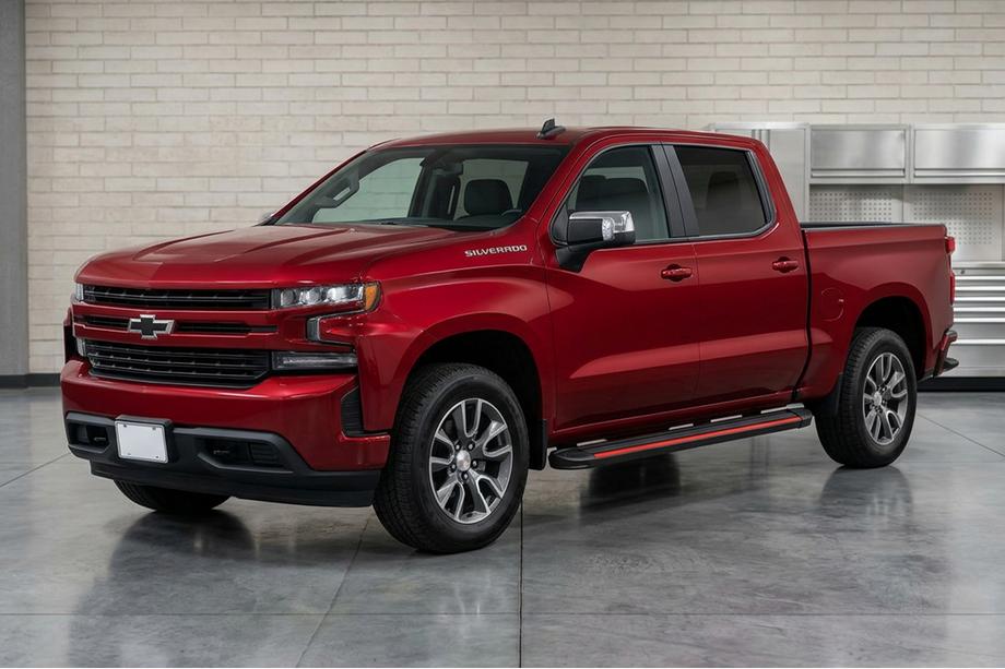Chevrolet Silverado 2019– Side steps Maya Red (2 stuks, aluminium) Image