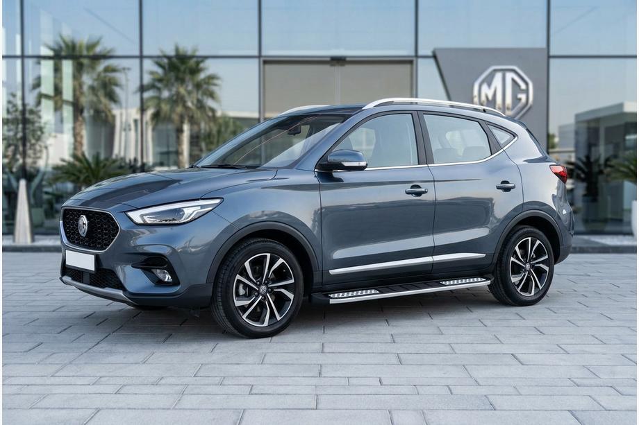 MG ZS 2017–2024 Side steps Tayga V2 (2 stuks, aluminium) Foto 1
