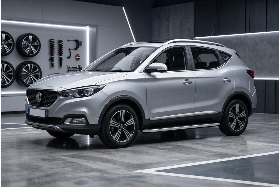 MG ZS 2017–2024 Side steps Tayga Grey (2 stuks, aluminium) Foto 1