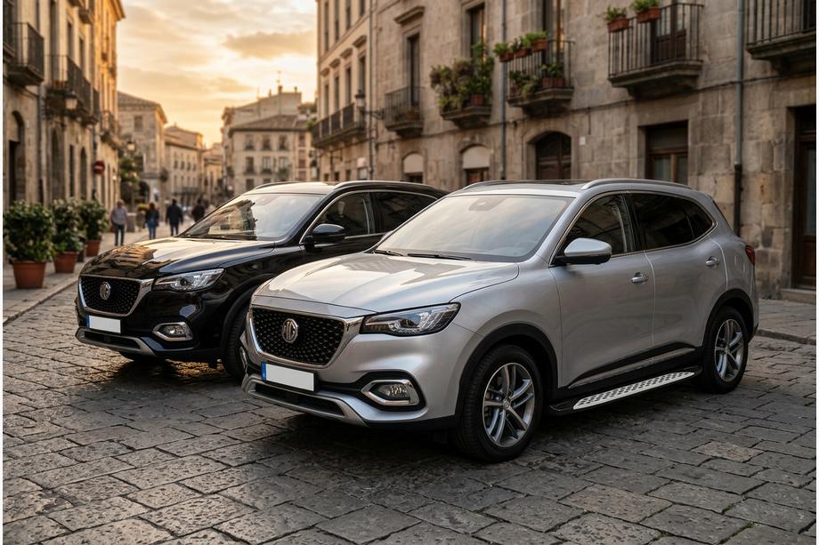 MG HS 2018– Side steps Shining V1 (2 st., aluminium) Image