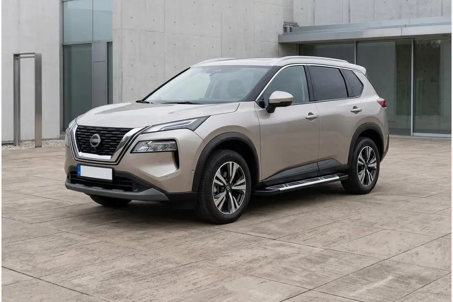 Nissan X-trail T33/Rogue 2022– Sunrise side steps (set van 2, aluminium) Image