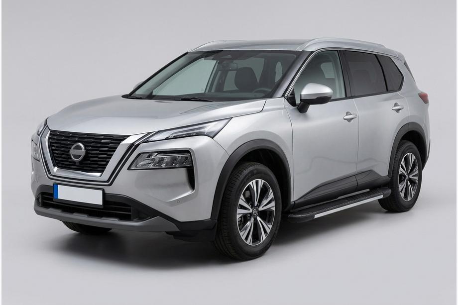Nissan X-trail T33/Rogue 2022– Bosphore Grey zijtreden (set van 2, aluminium) Image