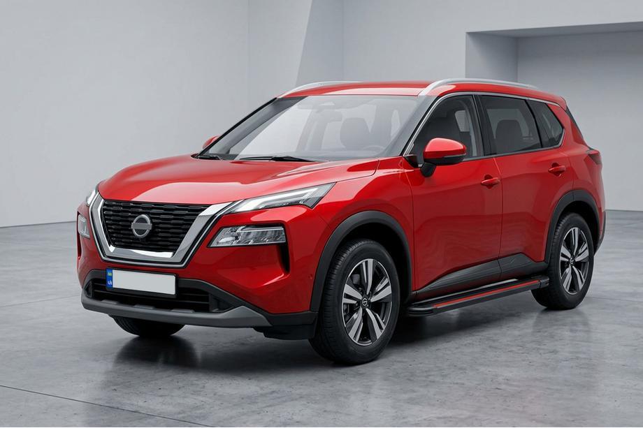Nissan X-trail T33/Rogue 2022– Side steps Maya Red (2 stuks, aluminium) Image