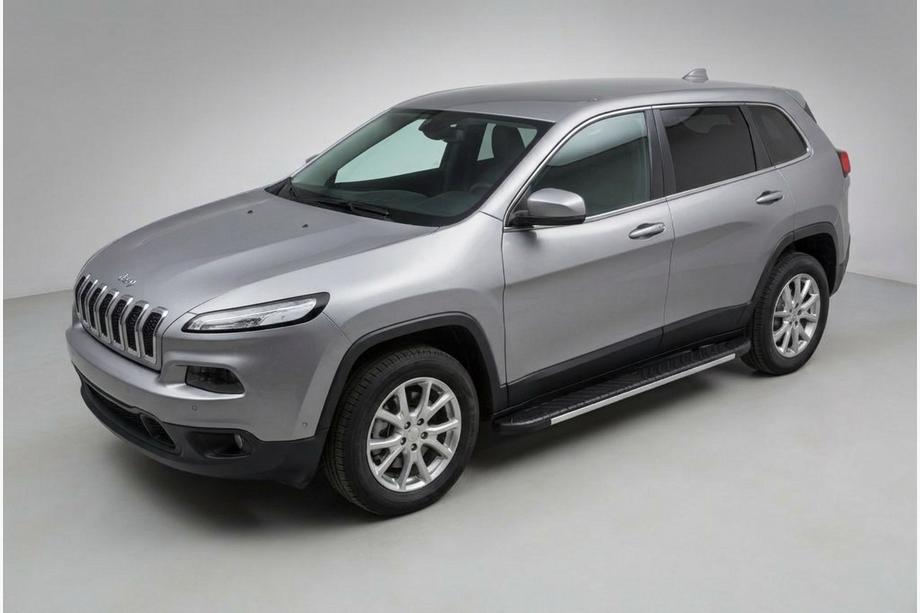 Jeep Cherokee KL 2013– Bosphore Grey zijtreden (set van 2, aluminium) Image