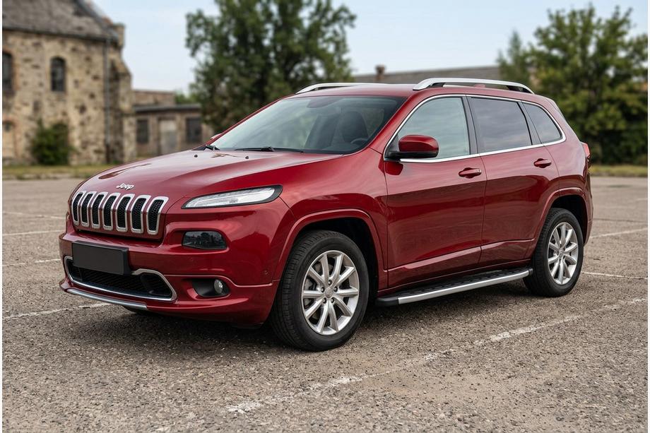 Jeep Cherokee KL 2013– Fullmond side steps (2 stuks, aluminium) Image