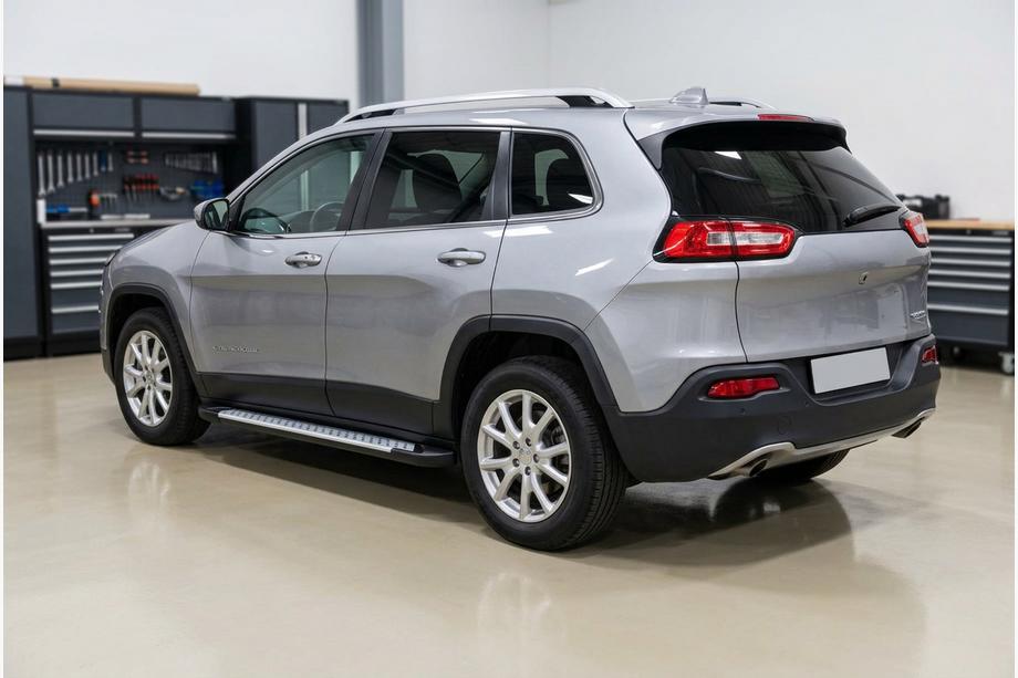 Jeep Cherokee KL 2013– Side steps Allmond Grey (set van 2, aluminium) Foto 1