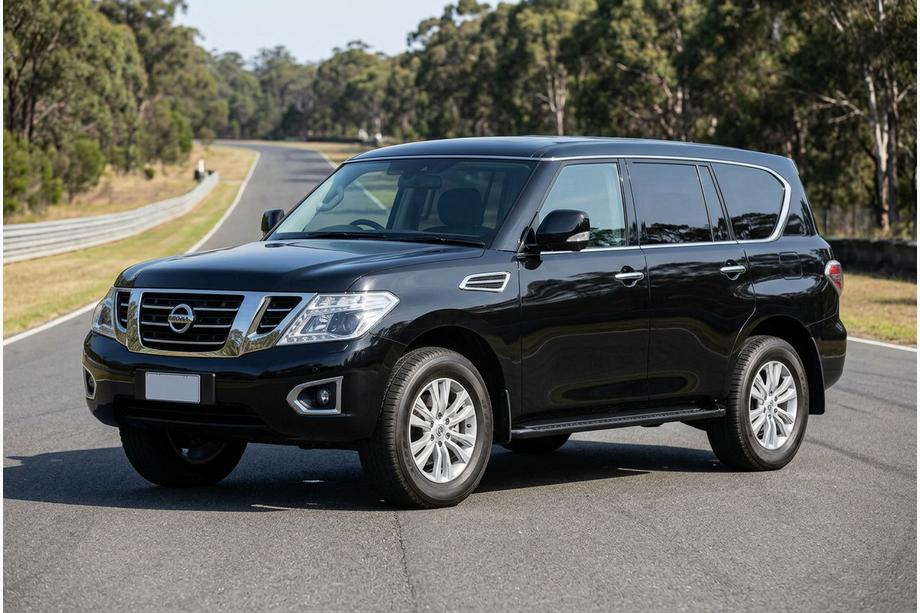 Nissan Armada 2016–2024 Allmond Black side steps (2 st., aluminium) Image