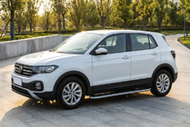 Volkswagen T-Cross 2019– Side steps Tayga Grey (2 stuks, aluminium) foto 1