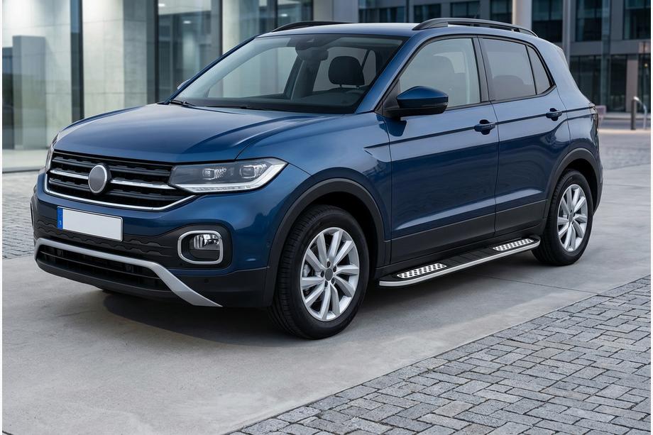 Volkswagen T-Cross 2019– Side steps Tayga V2 (2 stuks, aluminium) Image