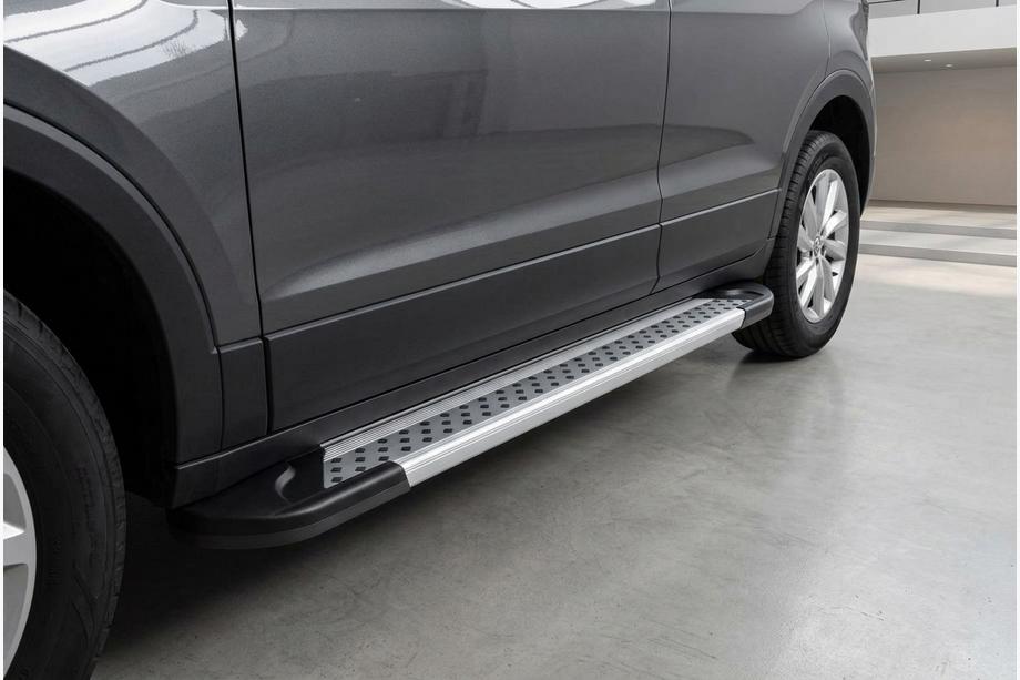 Volkswagen T-Cross 2019– Zijdrempels Vision New Grey (set van 2, aluminium) Image