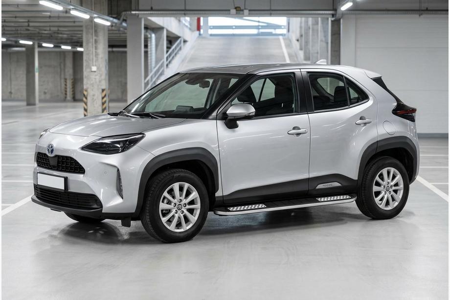Toyota Yaris/Yaris Cross (XP210) 2020– Side steps Tayga V2 (2 stuks, aluminium) Image