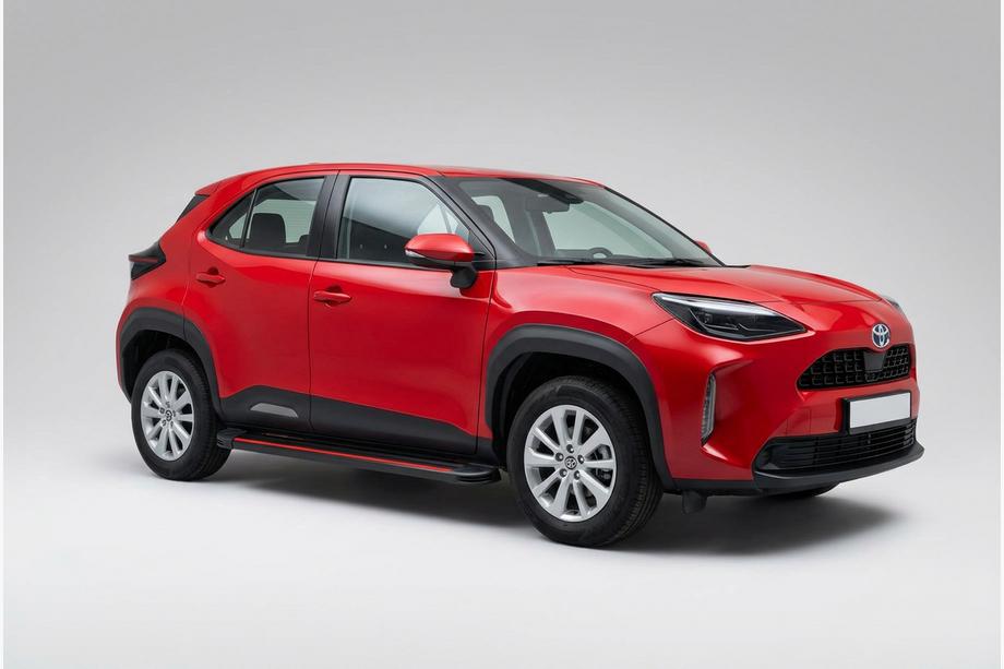 Toyota Yaris/Yaris Cross (XP210) 2020– Side steps Maya Red (2 stuks, aluminium) Image