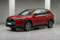 Toyota Corolla Cross 2020– Side steps Maya Red (2 stuks, aluminium) foto 1